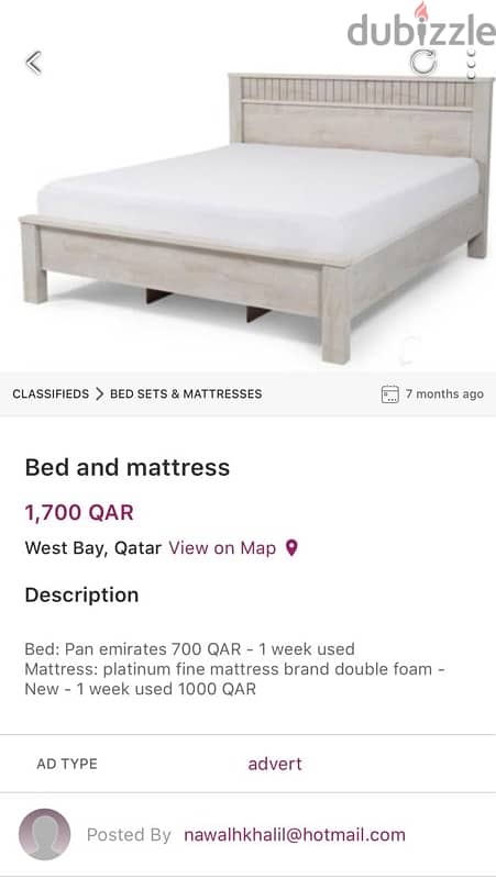 Bed and mattress 0