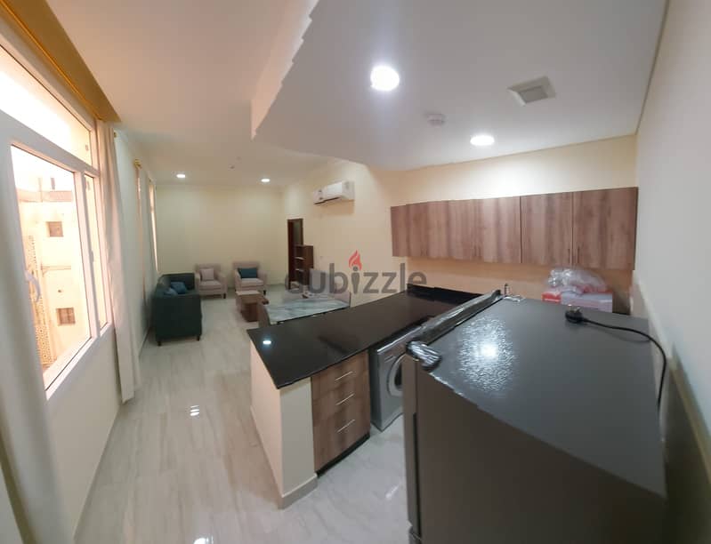 For rent flat brand new in Duhail 1 bhk Fully furnished 6