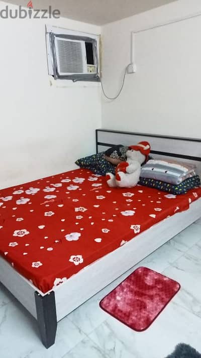 Double Size Bed with Headboard and Matress