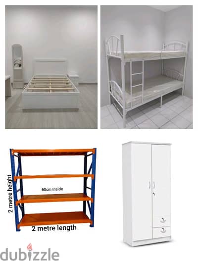 Single bed double bed mattress cabinet shelf