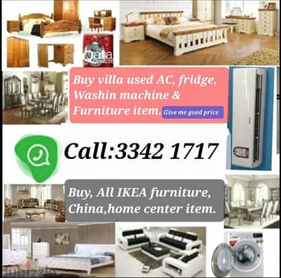 we buy villa used furniture full bedroom & home Application acs split.