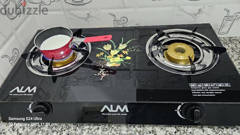 ALM 2 Burner Gas Stove-Used 15 days 0