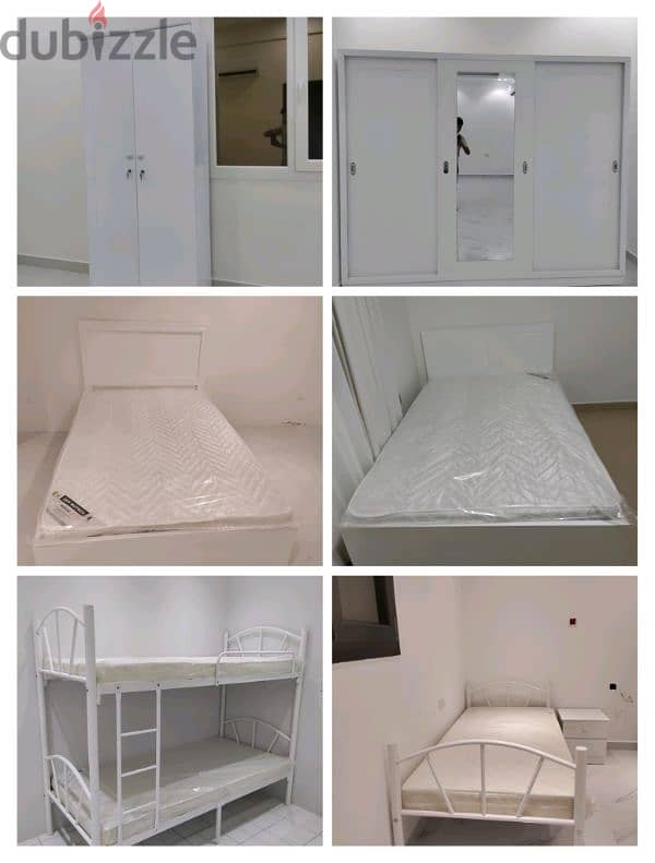 king size bed mattress cabinet shelf available 4