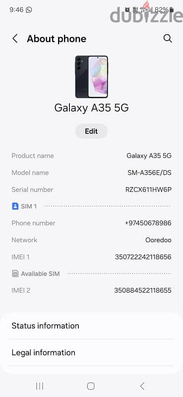 Samsung galaxy A35 5G 256/8 2