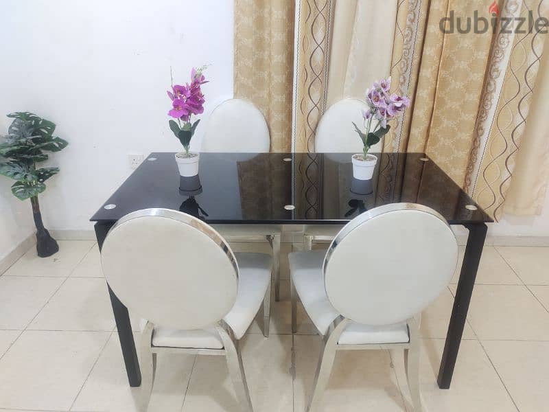 dining table with 4 chairs for sale excilent condition 1