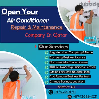 Open Your Air Conditioner Repair & Maintenance Company in Qatar