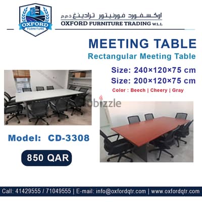 Rectangular Meeting Table