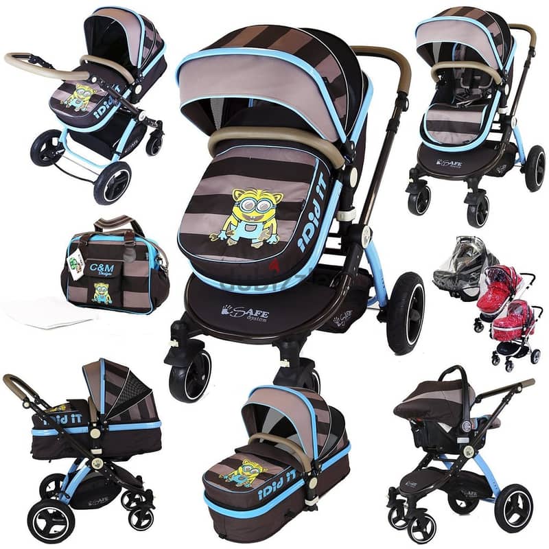 LUXE Flight Single or Double Stroller including the Hatch 3-in-1 Bassi 1