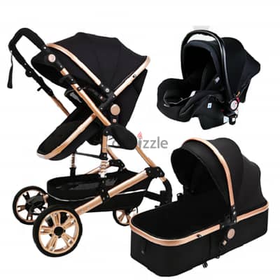 Baby Stroller 3 in 1 Multifunctional High Landscape Portable Aluminum