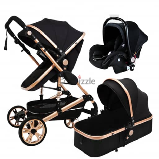 Baby Stroller 3 in 1 Multifunctional High Landscape Portable Aluminum 0