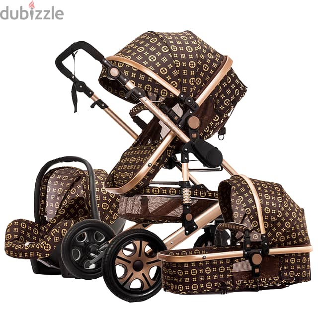 Baby Stroller 3 in 1 Multifunctional High Landscape Portable Aluminum 1