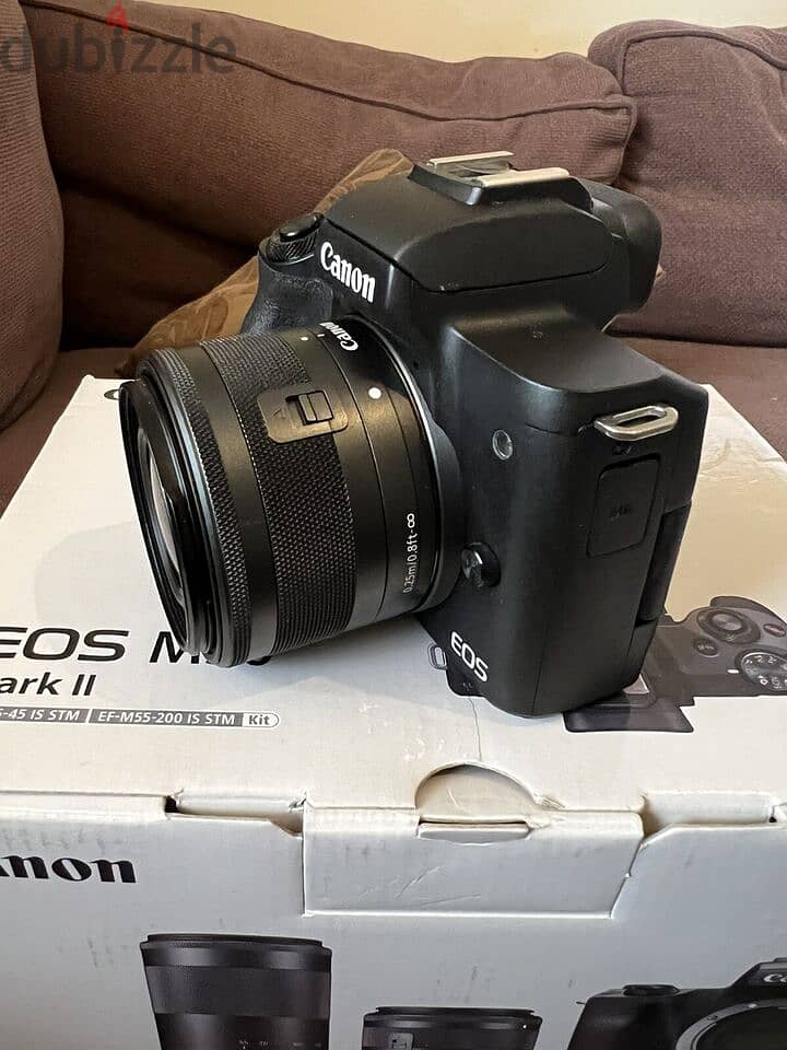 Canon E O S M 50 Mark II Mirrorless 15-45mm and 55-200mm Lenses 1