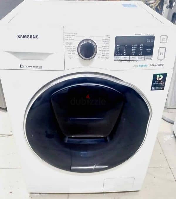 Samsung 7/5kg wash dryer together 2in1 2