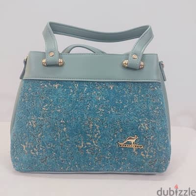 women stylish handbags in baby Blue