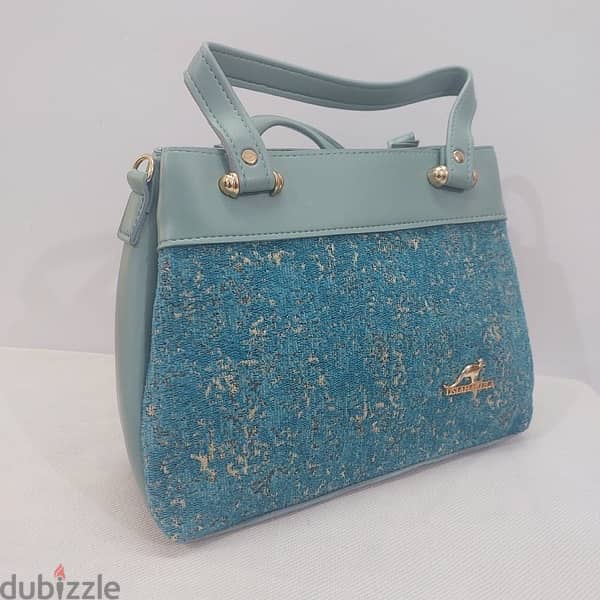 women stylish handbags in baby Blue 1