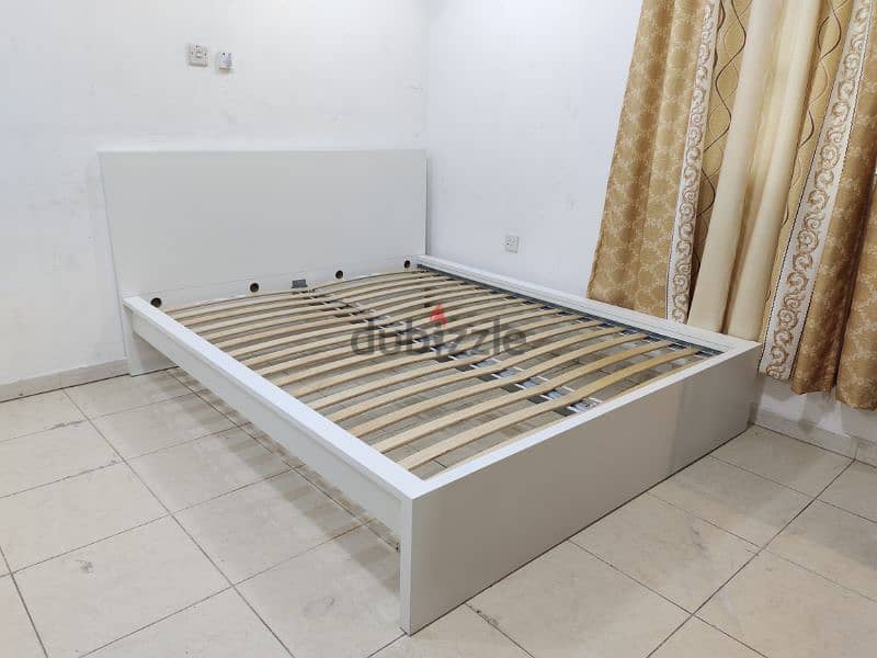 Queen size bed with mattress for sale IKEA 1