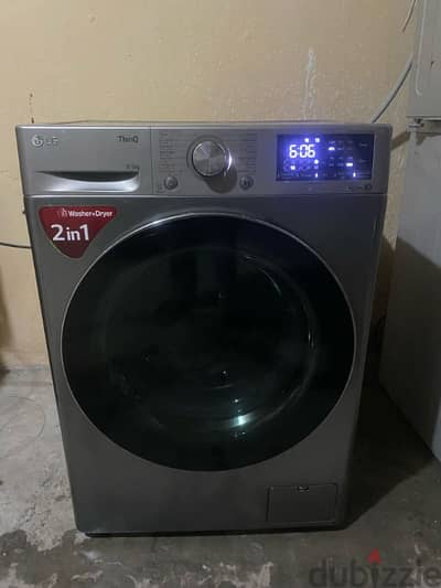 LG Brand Washing machine 8/5 kg Wash dryer together