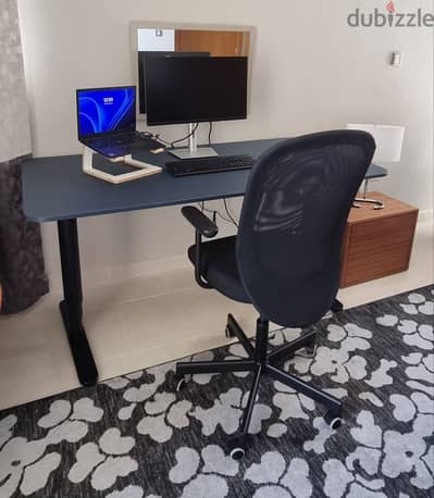 Ikea Electronic Standing Desk + Armchair