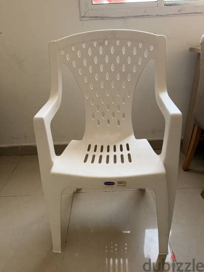 Cosmoplast Plastic White Color Chair very good Quality