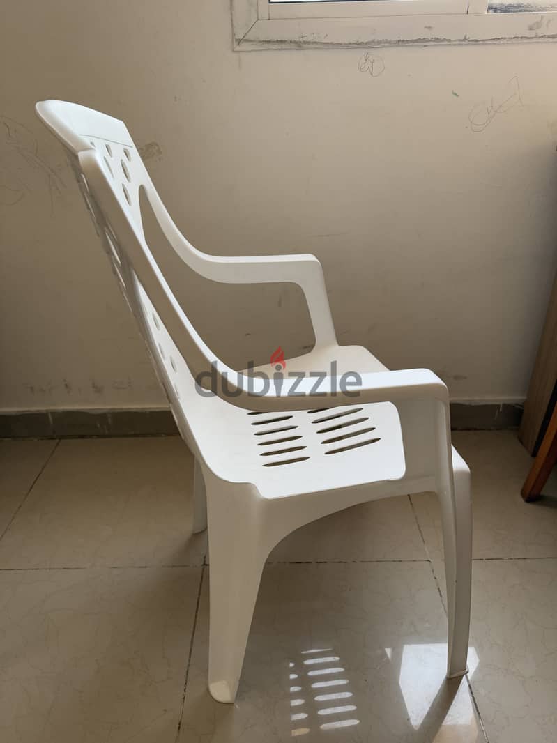 Cosmoplast Plastic White Color Chair very good Quality 2