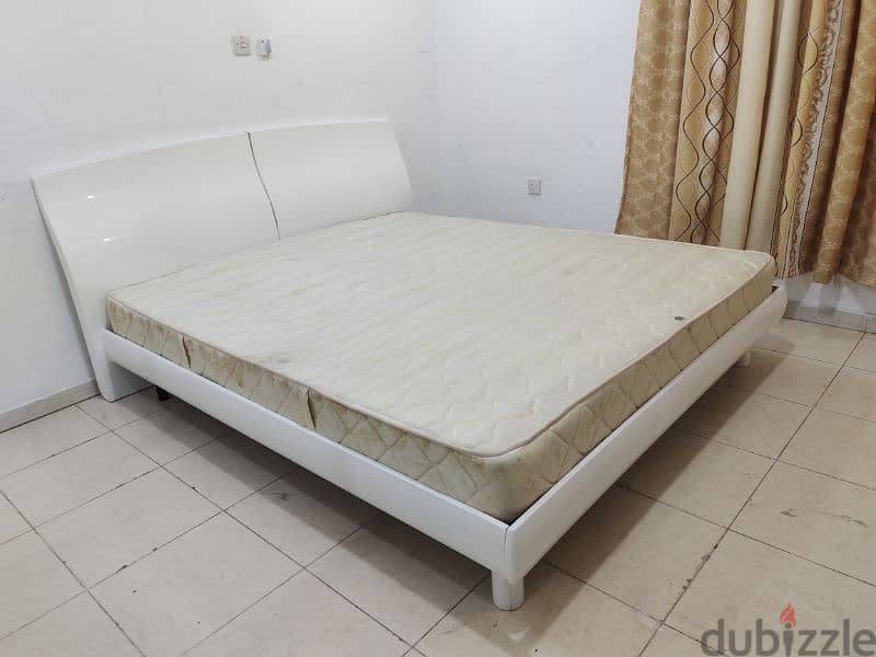 king size bed with mattress for sale home centre 2