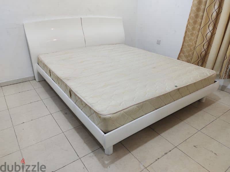 king size bed with mattress for sale home centre 3