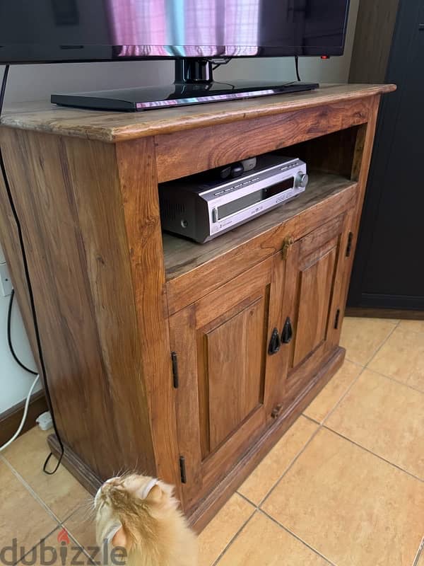 Solid Wood TV Stand - Cabinet 1