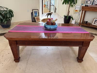 Solid wood coffee table