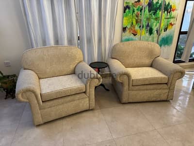 Two solid and comfortable armchairs