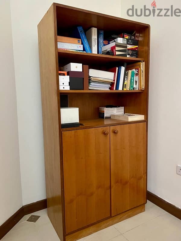 Solid Wood Bookcase & Cabinet 0