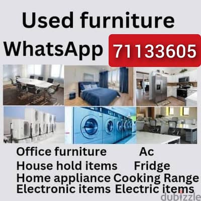 we buy households furniture  items aci