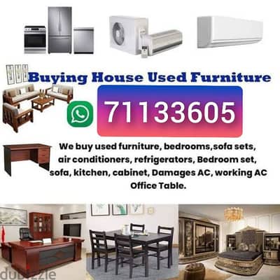 we buy households furniture items aci sel call