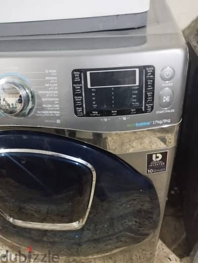 SAMSUNG WASH DRYER TOGETHER 17/9KG 2IN1 BIG MACHINE