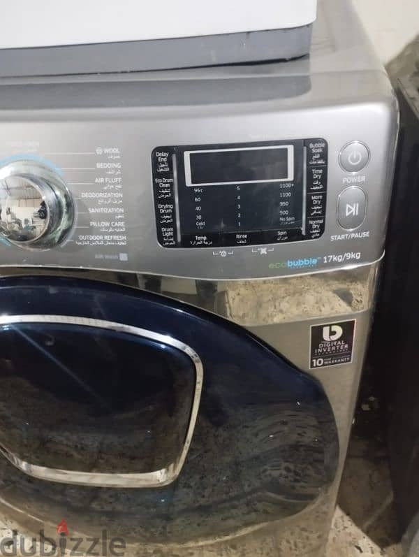 SAMSUNG WASH DRYER TOGETHER 17/9KG 2IN1 BIG MACHINE 0