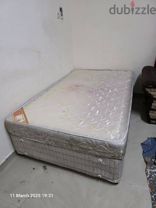 Single bed with mattress 2