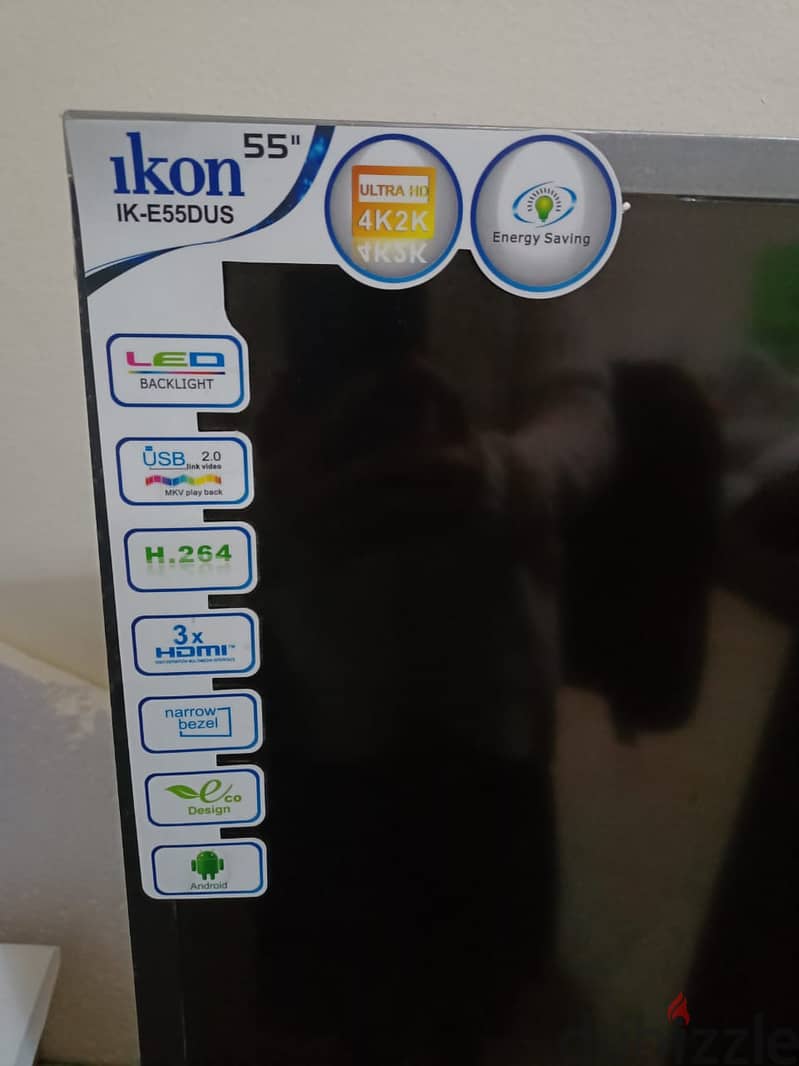 IKON TV 55 inch curved 55" smart android Tv 2