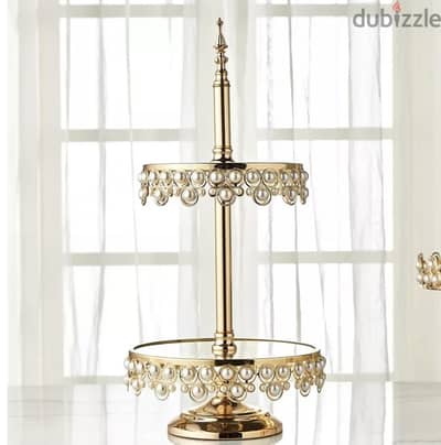 HomeCentre Arabian Elegance 2-Tier Cake Stand - 65 cm