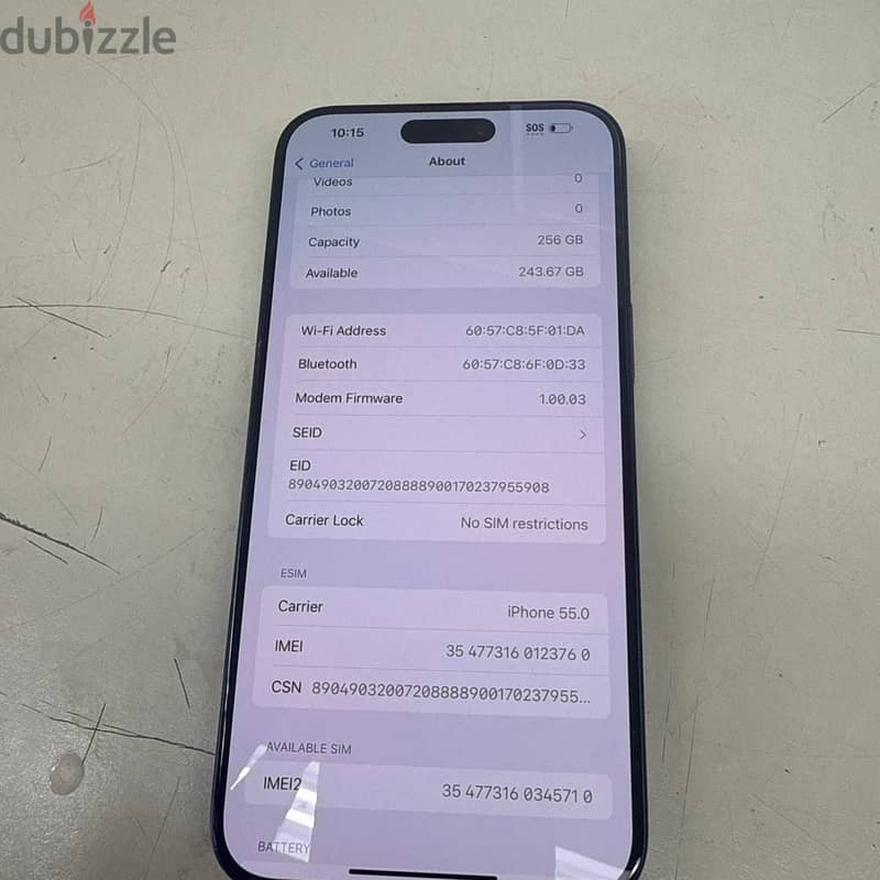 Apple iPhone 15 Pro Max - 256GB - Black Titanium (Unlocked) 1