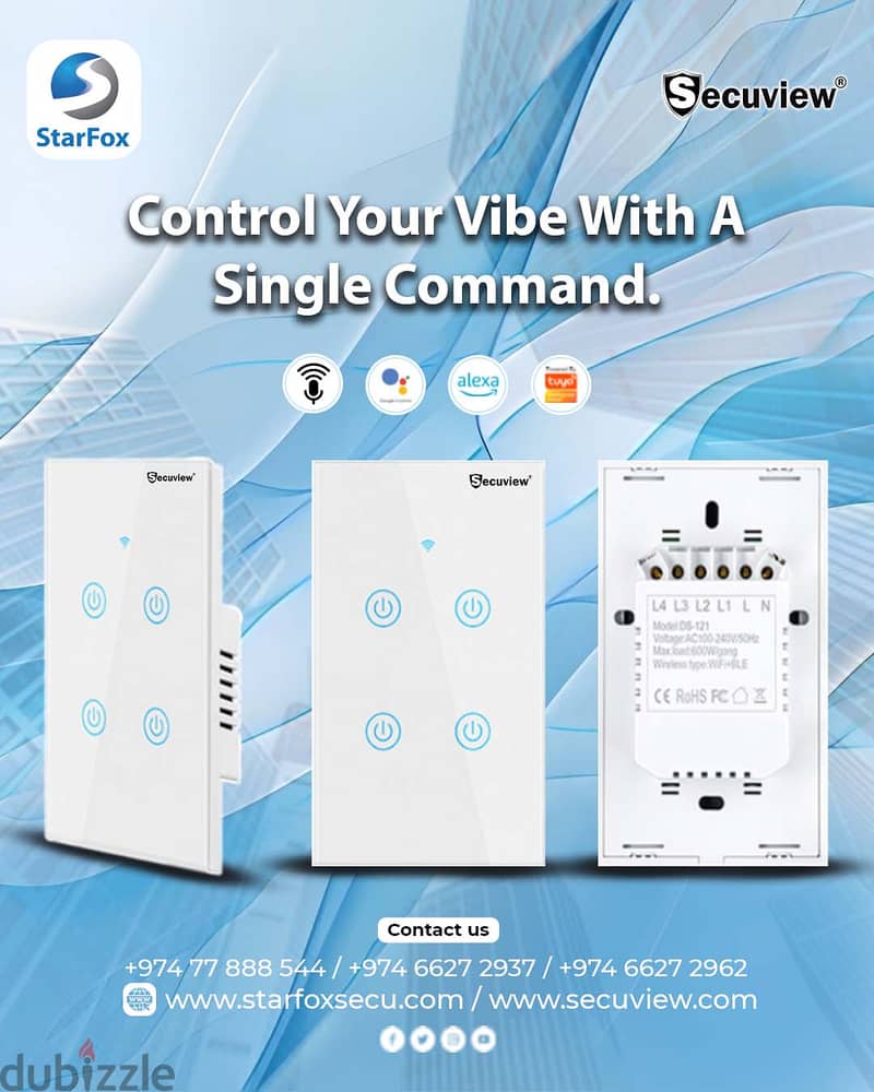 Control your vibe with a single command. Upgrade your home to a smart 1