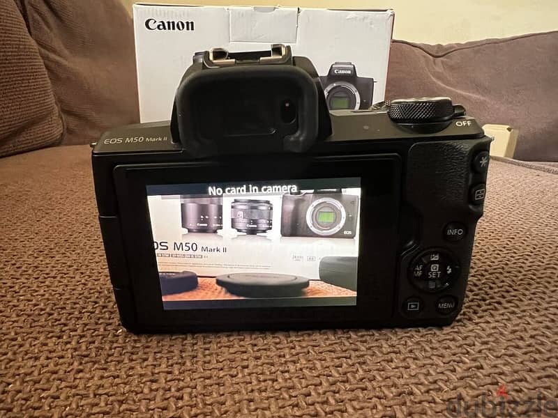 Canon E O S M 50 Mark II Mirrorless Digital 15-45mm and 55-200mm Lense 1
