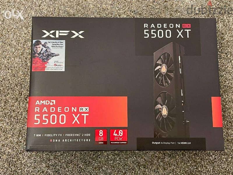 NEW STOCK XFX THICC II Pro AMD Radeon RX 5500 XT 8GB GDDR6