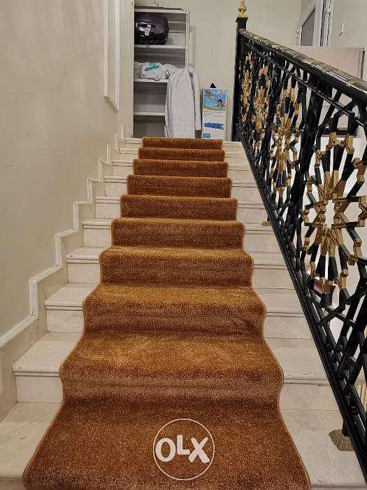 Stairs carpets in qatar /سجاد الدرج 2