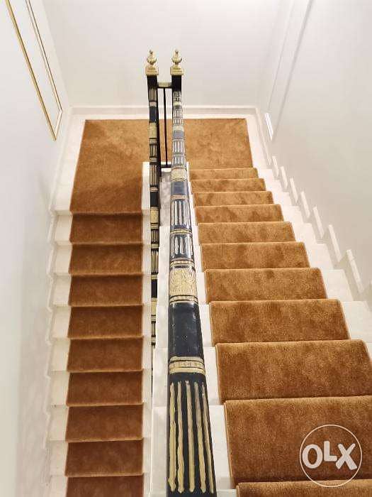 Stairs carpets in qatar /سجاد الدرج 6