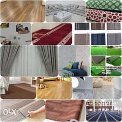 Wood flooring parkia, Grass carpet, sofa,Vinyl flooring pvc,, Curtain 0