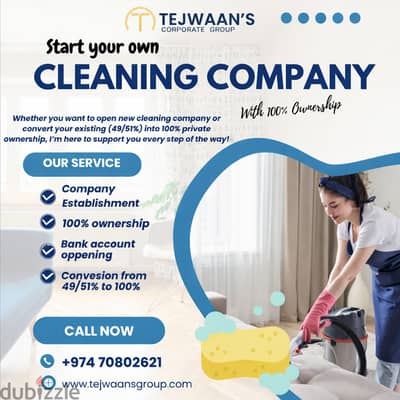 Start Your Own Cleaning Company with 100% Ownership