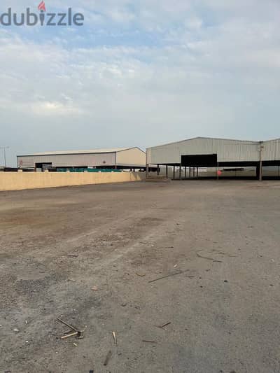 Land Area 5250 Sqm  Covered warehouse space 2500 sqm At Birkat