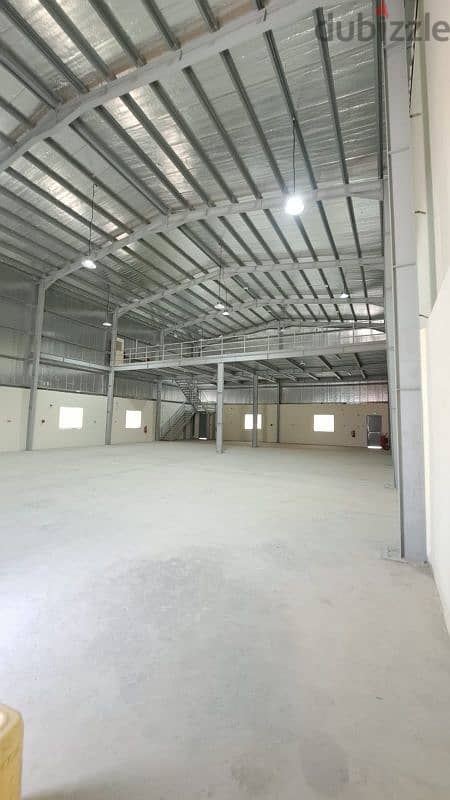 Steel and aluminum workshop  for rent in Birkat AlAwamer 1000 sqm 1