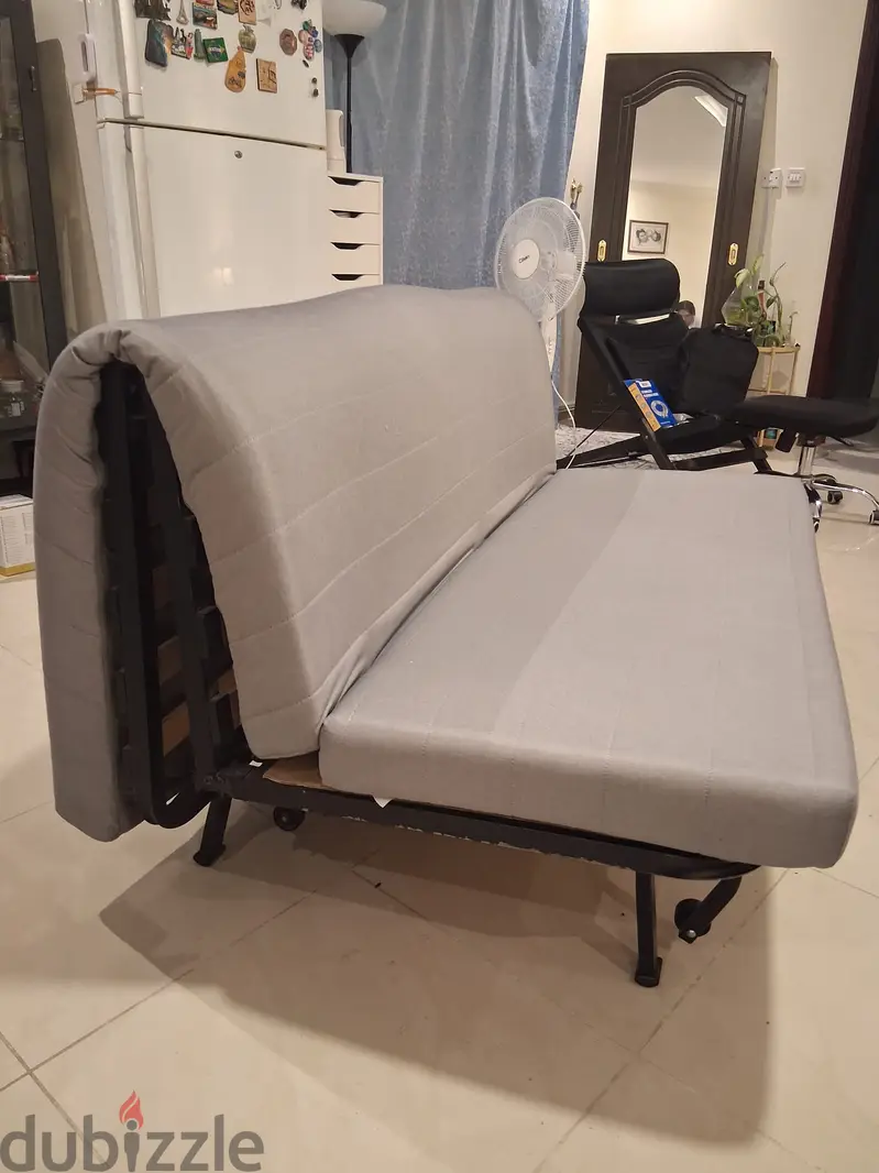 Ikea 2 seater sofa convertible to double size bed