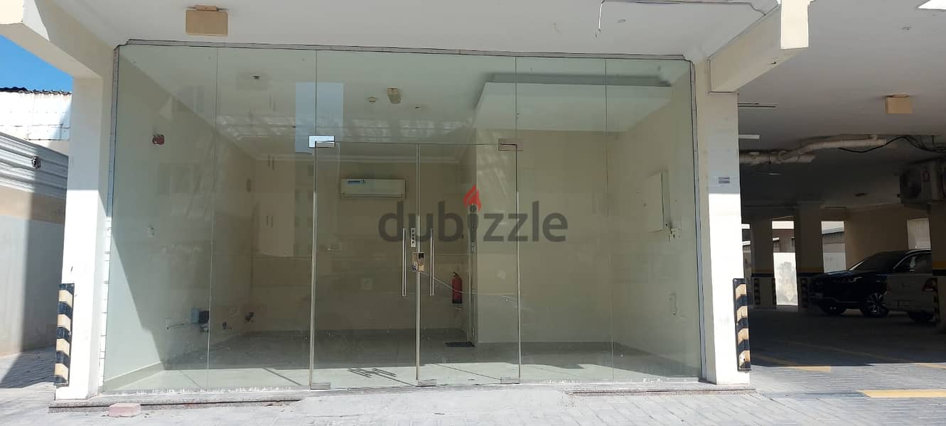 For rent commercial shop in Al Wakra under building 2