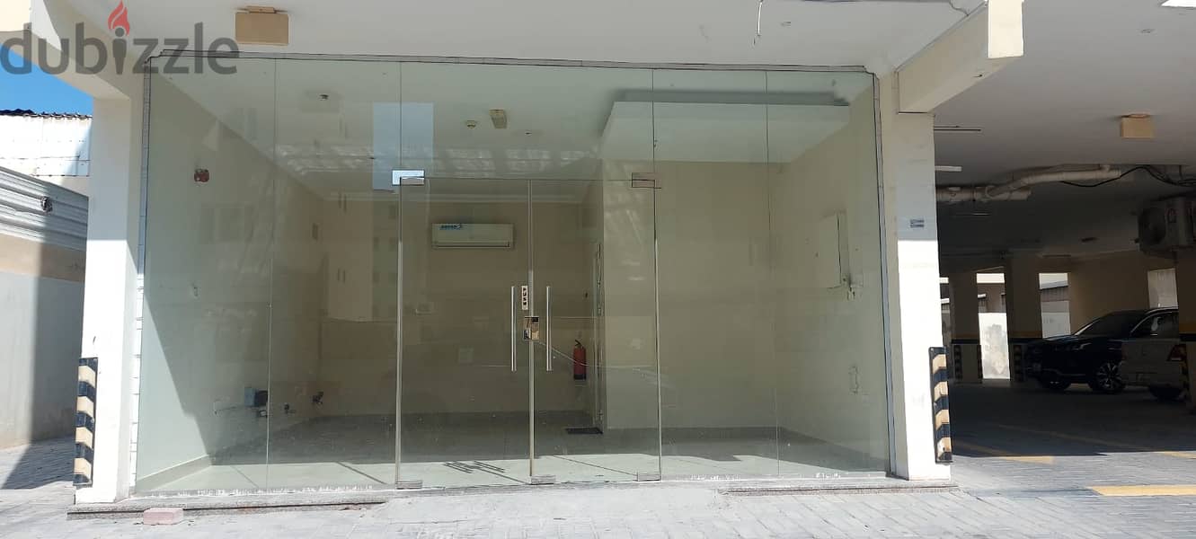 For rent commercial shop in Al Wakra under building 4
